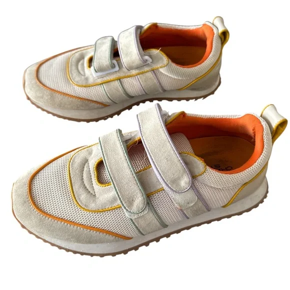 Charlotte Stone Conner Retro Sneaker in Beachball White Multi Size 9 - Picture 1 of 15